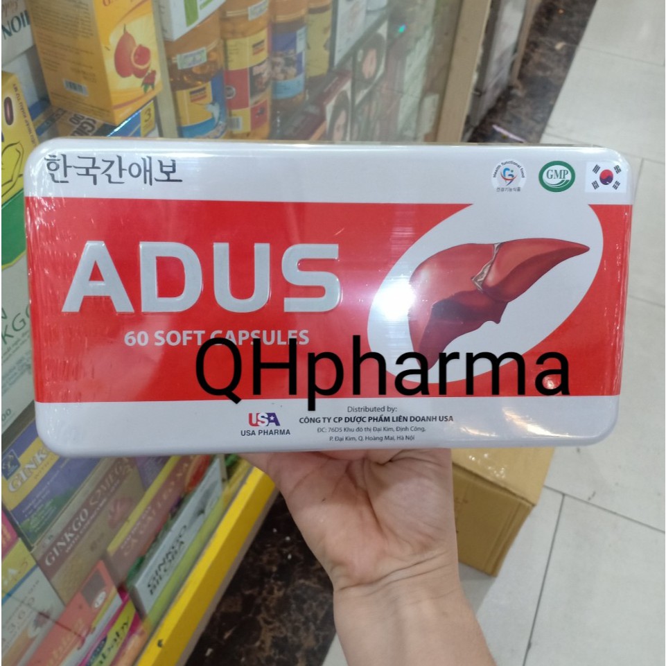 Bổ gan ADUS cà gai leo hộp 60 viên giúp bảo vệ gan