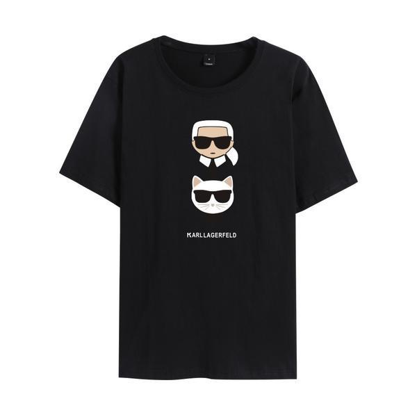 Áo Thun Tay Ngắn In Hình Karl Lagerfeld Carl.lagerfield Thời Trang Xu Hướng Mới Cho Nam Và Nữ S-5X