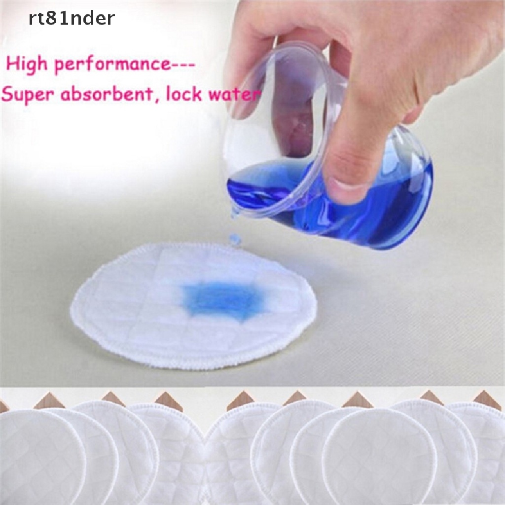 Rt Set 12 Miếng Lót Ngực Thấm Hút Tốt Có Thể Tái Sử Dụng Tiện Lợi