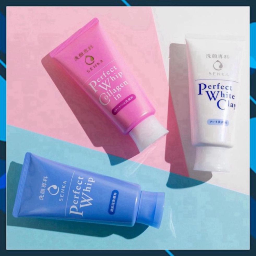 Sữa rửa mặt tạo bọt chiết xuất tơ tằm trắng Senka Perfect Whip