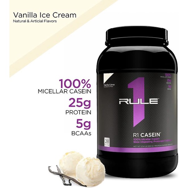 Whey tăng cơ hấp thu chậm Rule 1 Casein 2lb - 28 servings