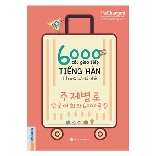 Sách - 6000 câu giao tiếp tiếng hàn theo chủ đề cho người mới bắt đầu