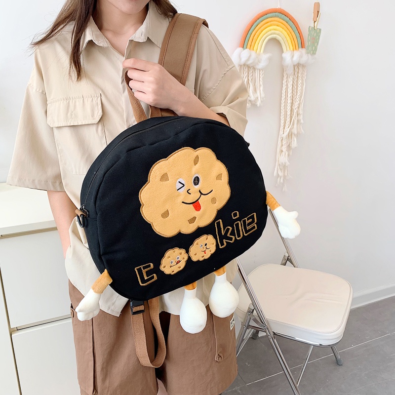 Ba Lô Đa Năng Cỡ Lớn In Họa Tiết Hoạt Hình Dễ Thương Phong Cách Hàn Quốc Thời Trang Cho Nữ