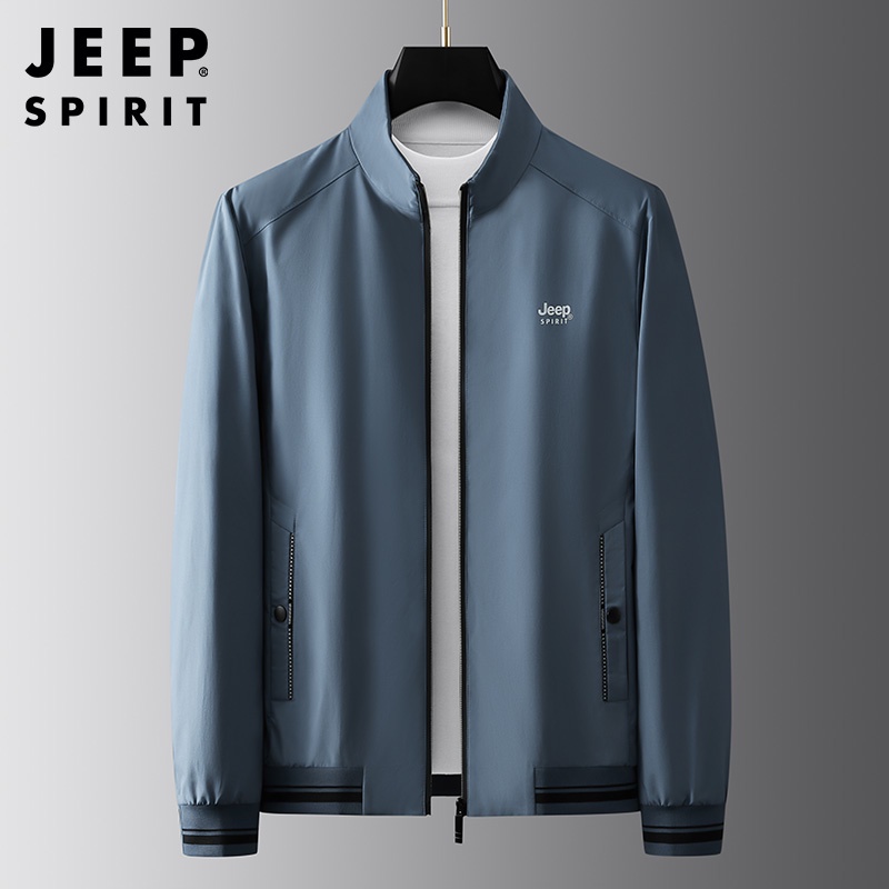 JEEP Áo Khoác Cổ Đứng Thiết Kế Giản Dị Thời Trang Dành Cho Nam