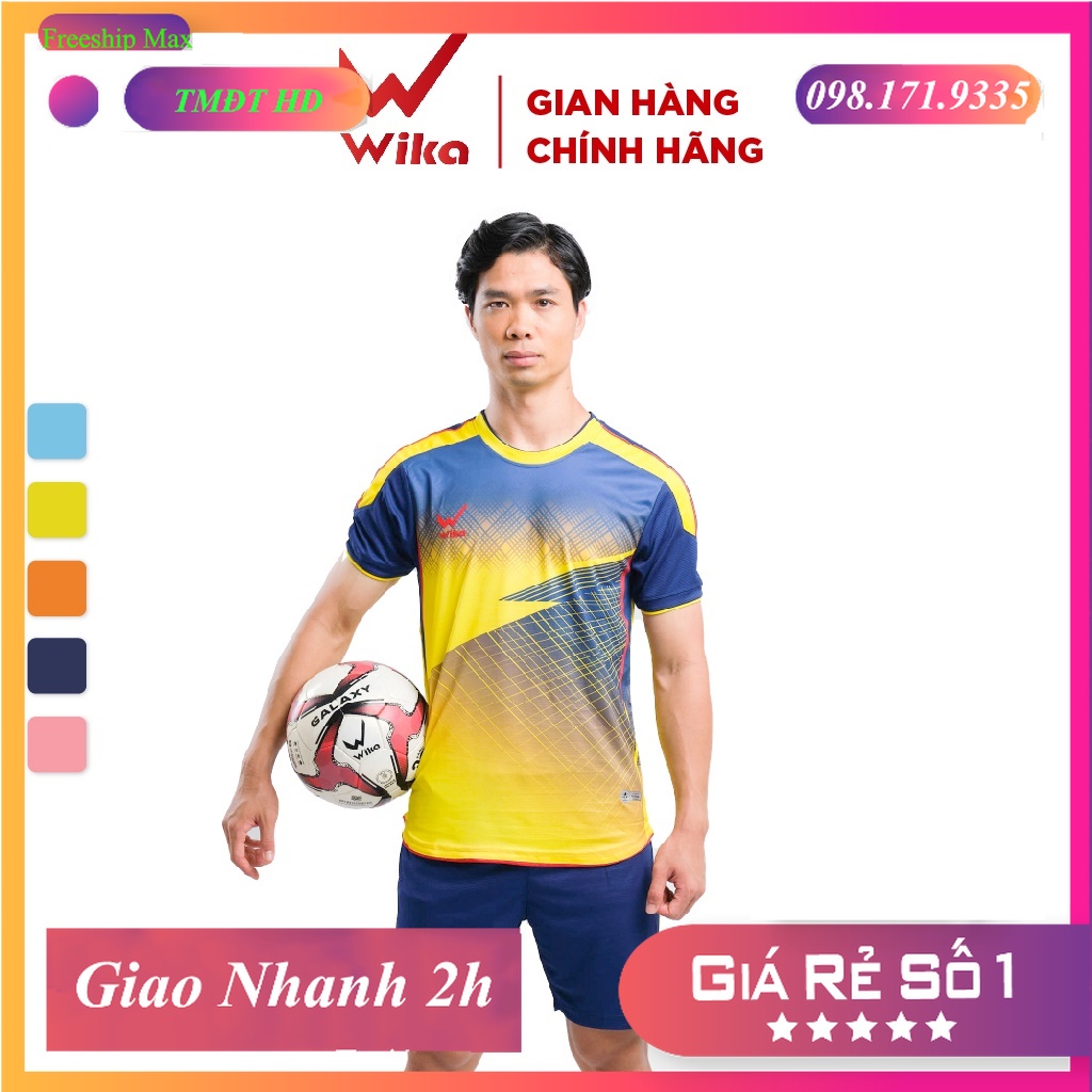 ⭐ Áo Bóng Đá WIKA CP10 Collection Form Áo Chuẩn Việt, In PU Phản Quang, Chất Liệu Wikarotex Cao Cấp Thoải Mái A2021-2