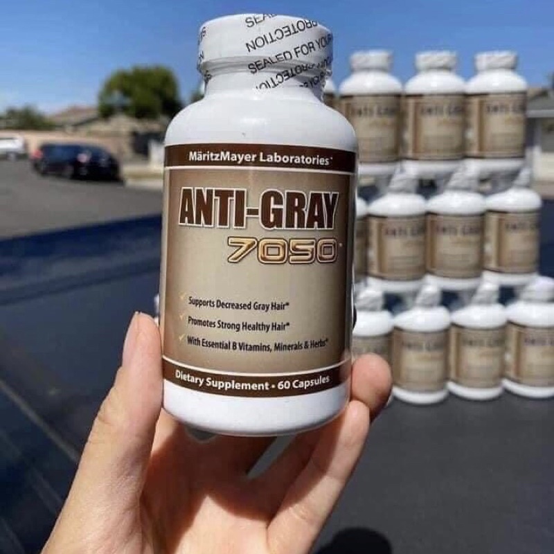Viên Uống ANTI-GRAY 7050 hỗ trợ bạc tóc 60 viên - Hàng Mỹ