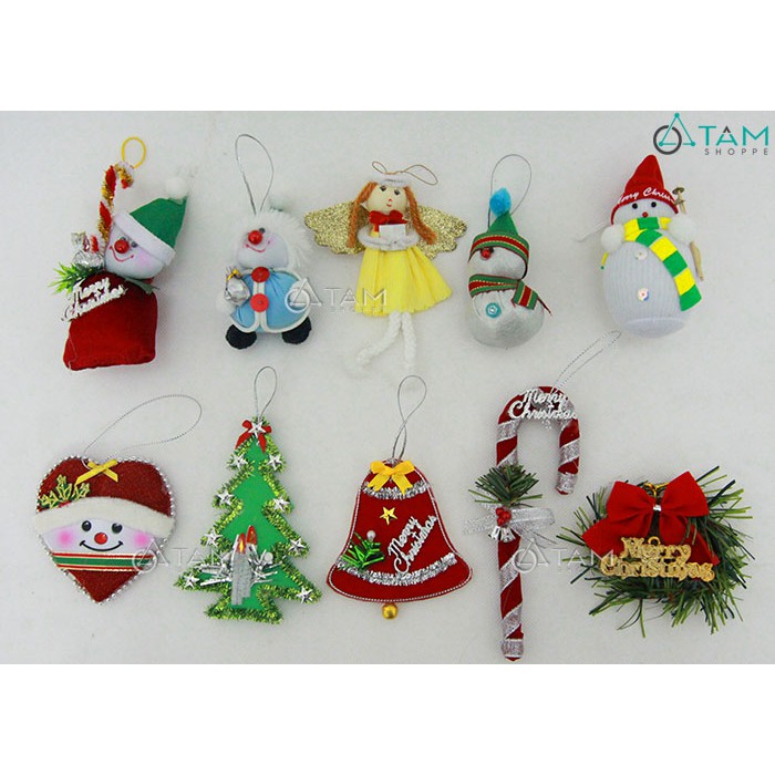 Combo 10 món phụ kiện trang trí Noel handmade XMAS-08