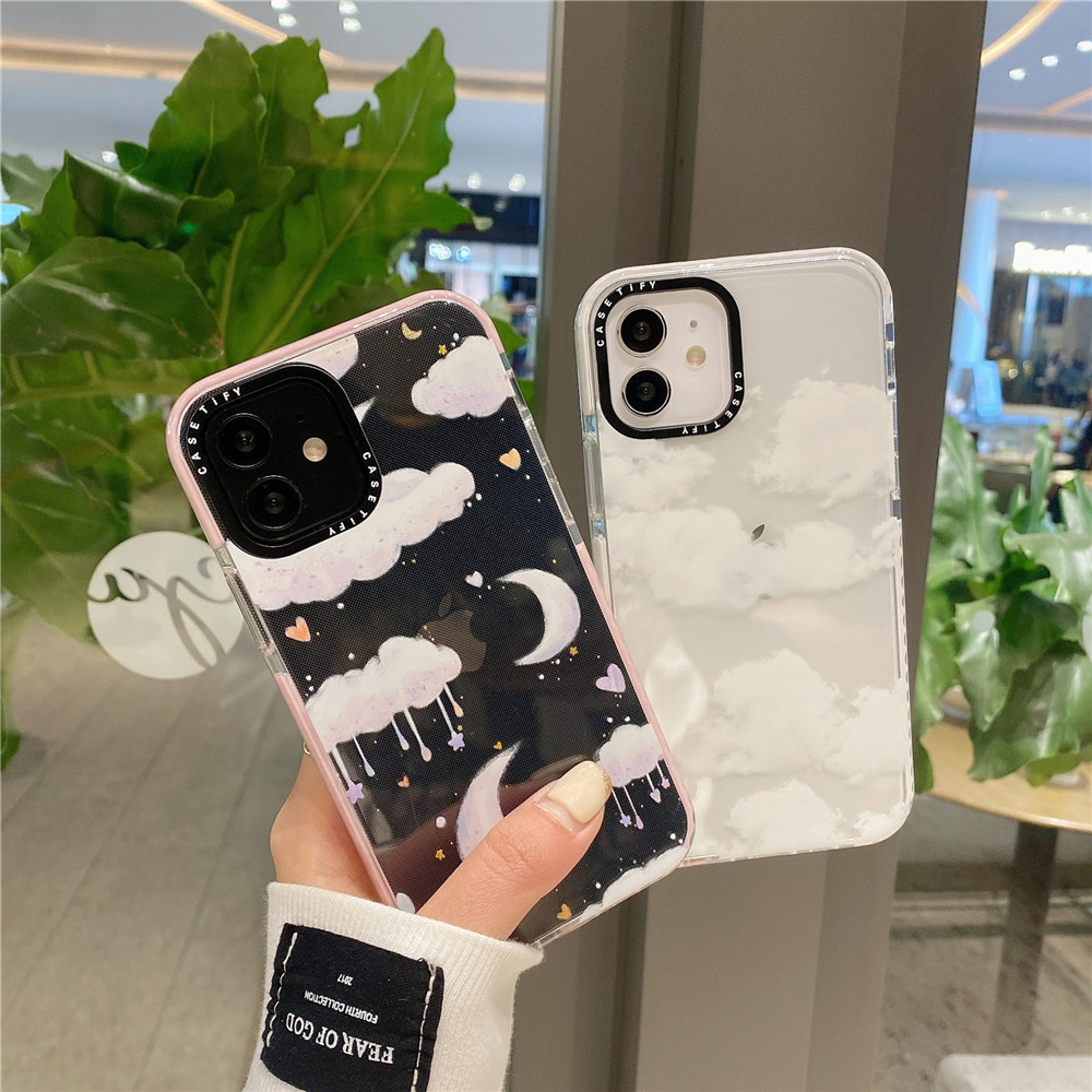 Ốp Lưng Chống Sốc Hình Đám Mây Đáng Yêu Cho Iphone 12pro Max 12mini 11pro Max Xs Max Xr Se 2020 7 8 Plus