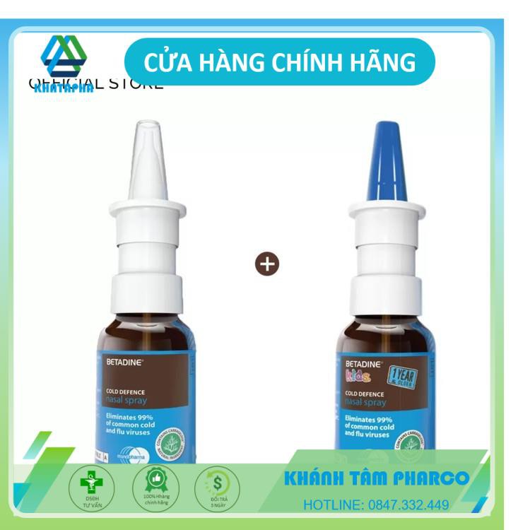 BETADINE Cold Defence Nasal Spray 20ml - Dung dịch xịt mũi ngừa cảm cúm | BigBuy360 - bigbuy360.vn