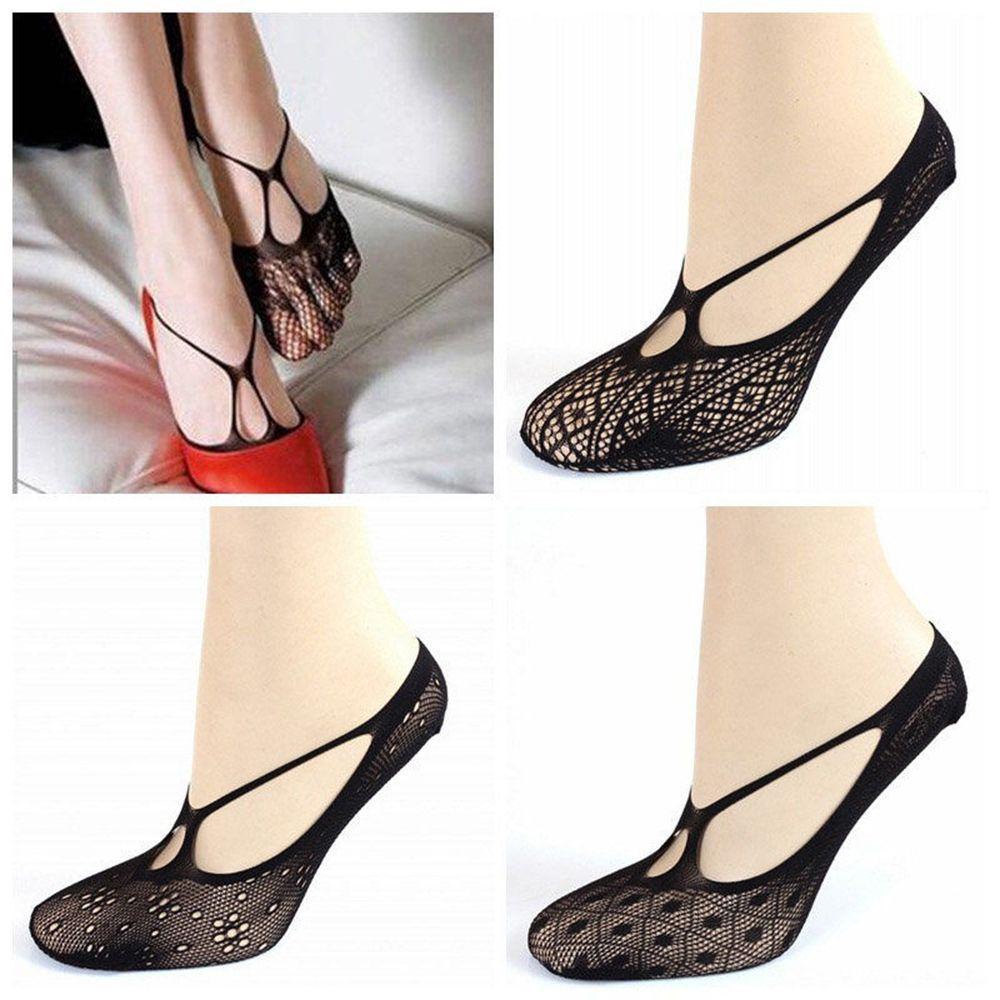 Tất Lưới Ren Màu Đen Vô Hình Gợi Cảm VANES1 Cho Nữ