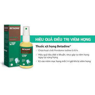 CHAI XỊT MIỆNG HỌNG BETADIN BETADINE CHAI 50ML - KhanhTamPharma