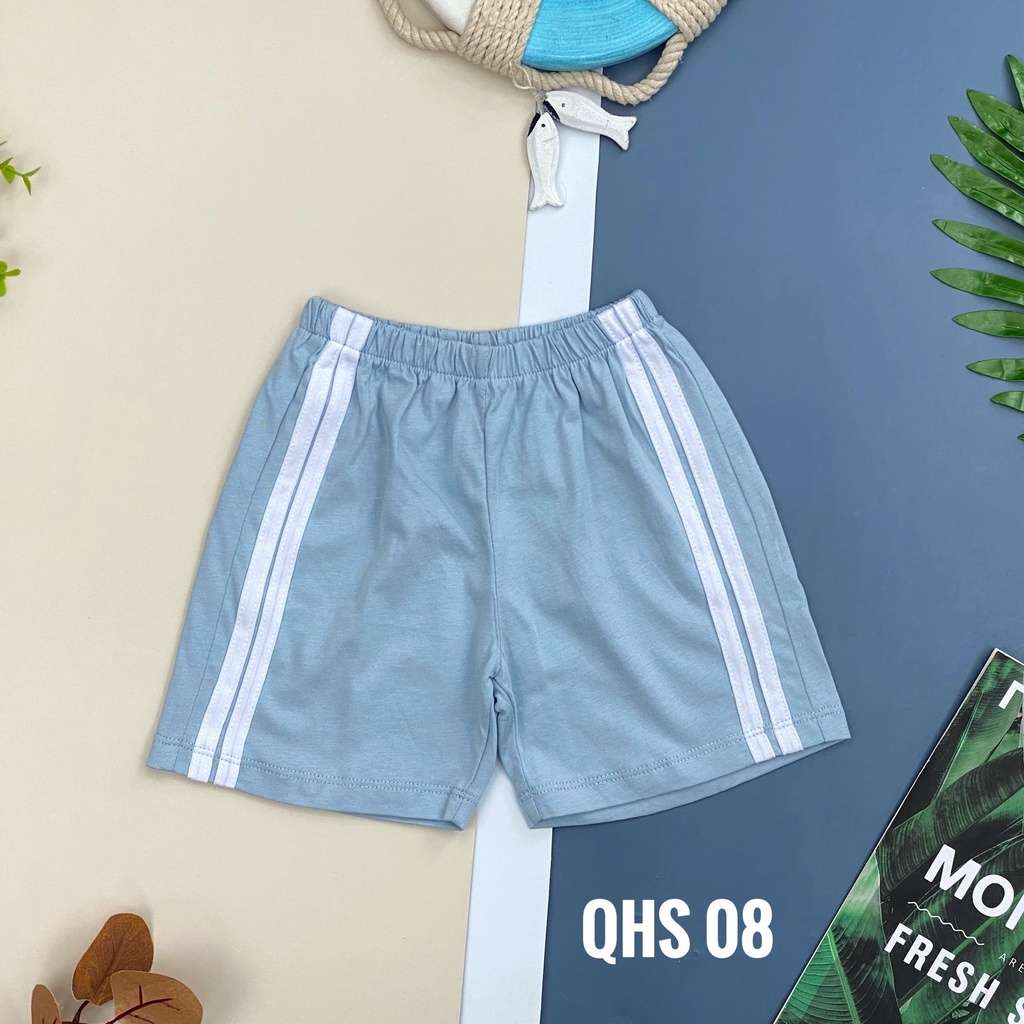 Quần đùi hai sọc lé LITIBABY, chất cotton mềm mát, size 2/8T