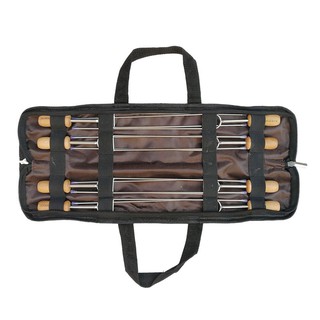 [Freeship Extra] Set 8 xiên nướng chất liệu inox 304 kèm túi đựng cao cấp Campingmoon, cam kết hàng chính hãng