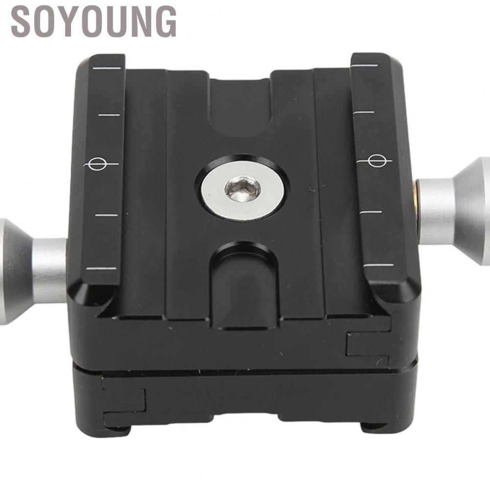 Soyoung Quick Release Plate Mount Adapter Clamp Tripod Head Two Way Type For