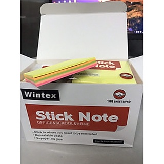 Giấy ghi chú,giấy note 5 màu không cắt wintex