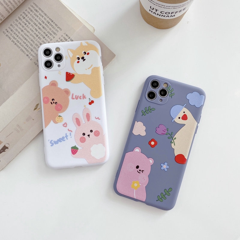 ST【COD&Ready Stock】Fruit Animal Duck Flower Soft Case for OPPO Reno 3 A93 A94 A15 A15S A54 A53 A33 2020 A52 A92 A31 A91 A5 A9 2020 A3s A5s A7 A12 A12e A39 A57 A83 F1s F1 F5 Youth F9 Pro F11 K3 Realme C1 X Case