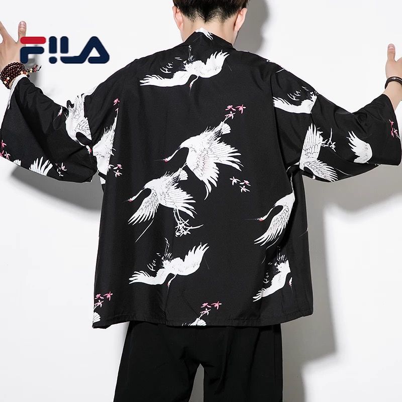 【lei19.vn】Áo khoác nam quần áo chống nắng mỏng mùa hè cho nam sinh Phiên bản Hàn Quốc của xu hướng áo ba lỗ rộng rãi áo choàng nam Hanfu phong cách Trung Quốc