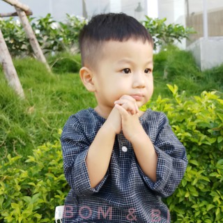 Áo bé trai bé gái chất linen