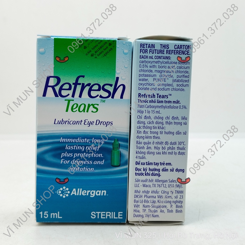 Refresh Tear nước mắt nhân tạo lọ 15 ml