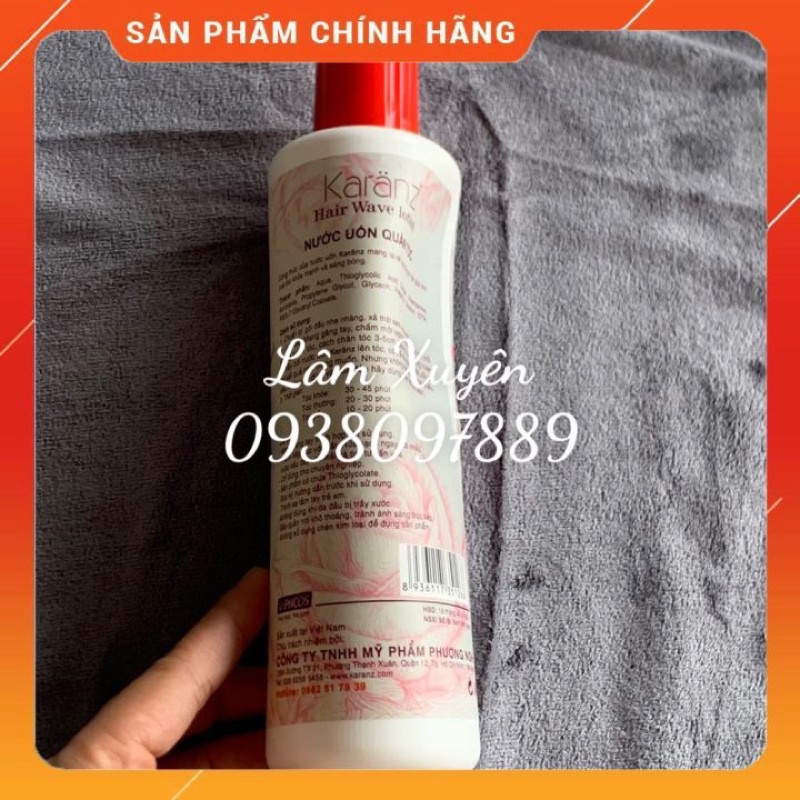 Thuốc uốn tóc xoăn KARANZ 500ml FREESHIP ROSE hương thơm, không nặng mùi amoniac, độ xoăn mạnh, lâu mất sóng giá rẻ