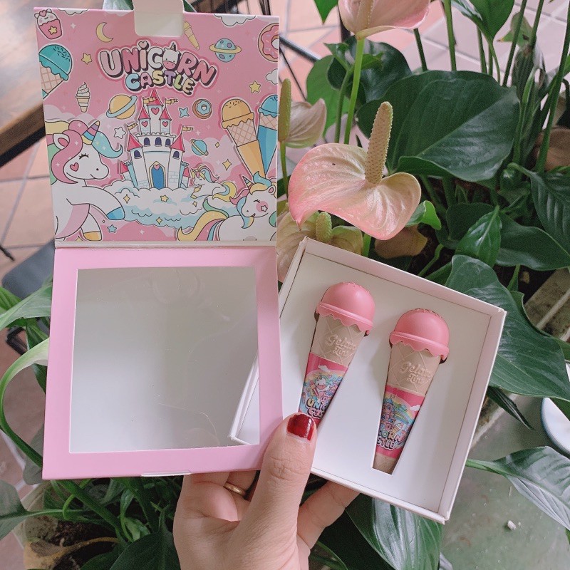 ( Tặng gương mini ) SET QUE KEM UNICORN | Thế Giới Skin Care