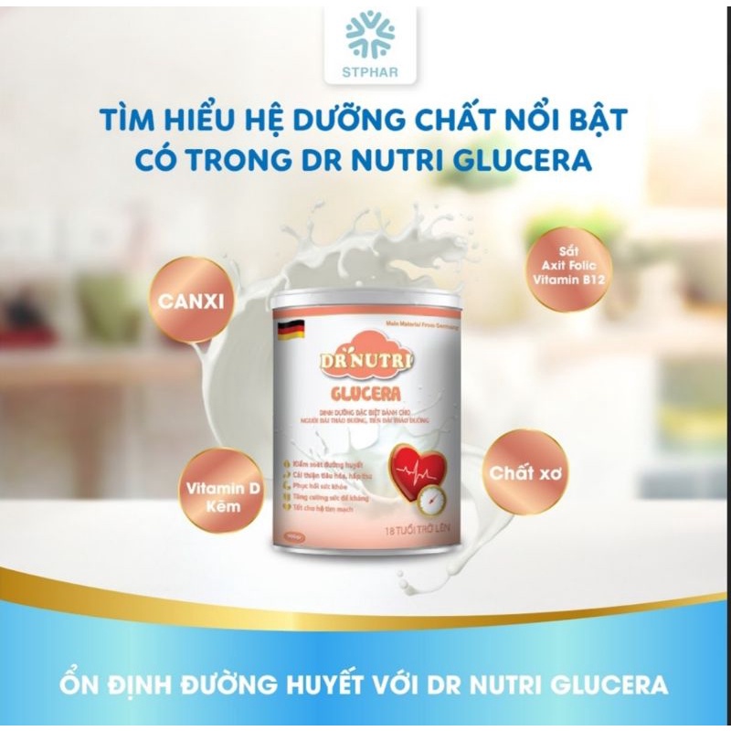 Sữa Bột Dr. Nutri 400g DÀNH CHO NGƯỜI BỆNH TIỂU ĐƯỜNG