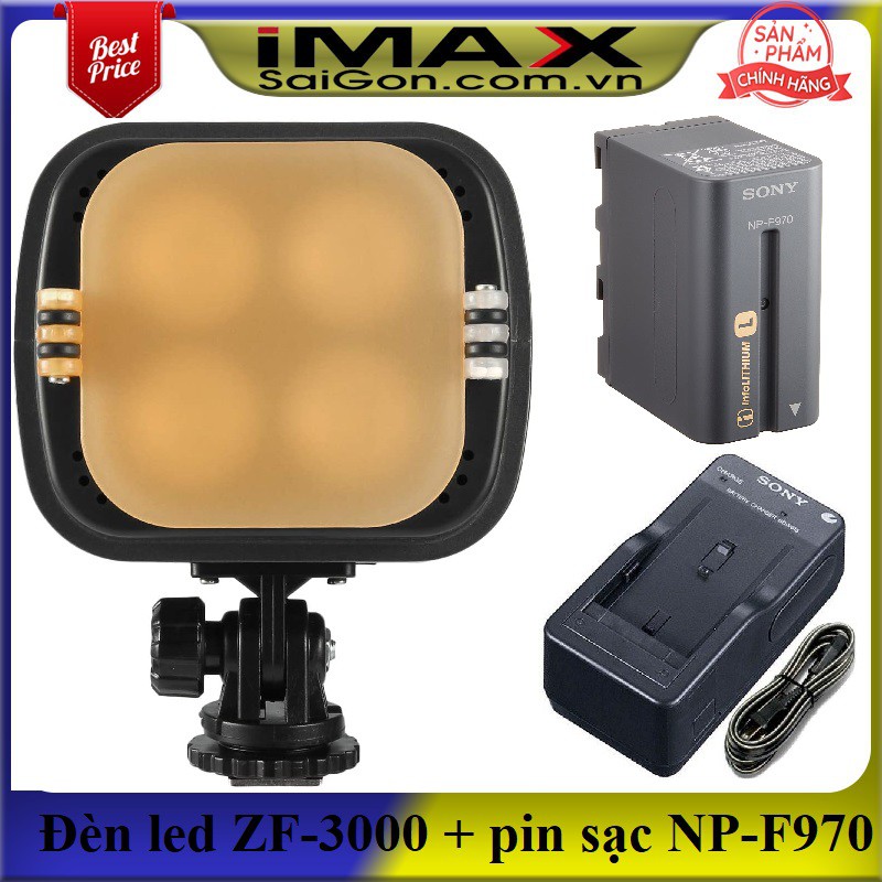 Đèn Led Video Zifon ZF-3000 Version II (New) + Bộ 01 pin và 01 sạc NP-F970