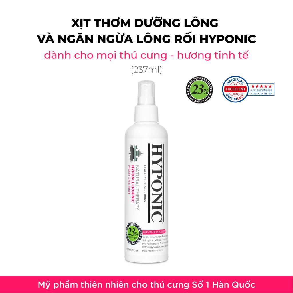 Xịt thơm dưỡng lông và ngăn ngừa lông rối HYPONIC cho mọi thú cưng, hương tinh tế