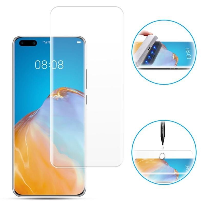 Kính cường lực Huawei P40 Pro Full keo UV full màn hình trong suốt, cảm ứng siêu mượt