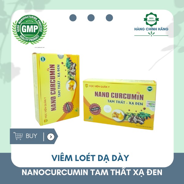 Nano Curcumin tam thất xạ đen Học viện quân y