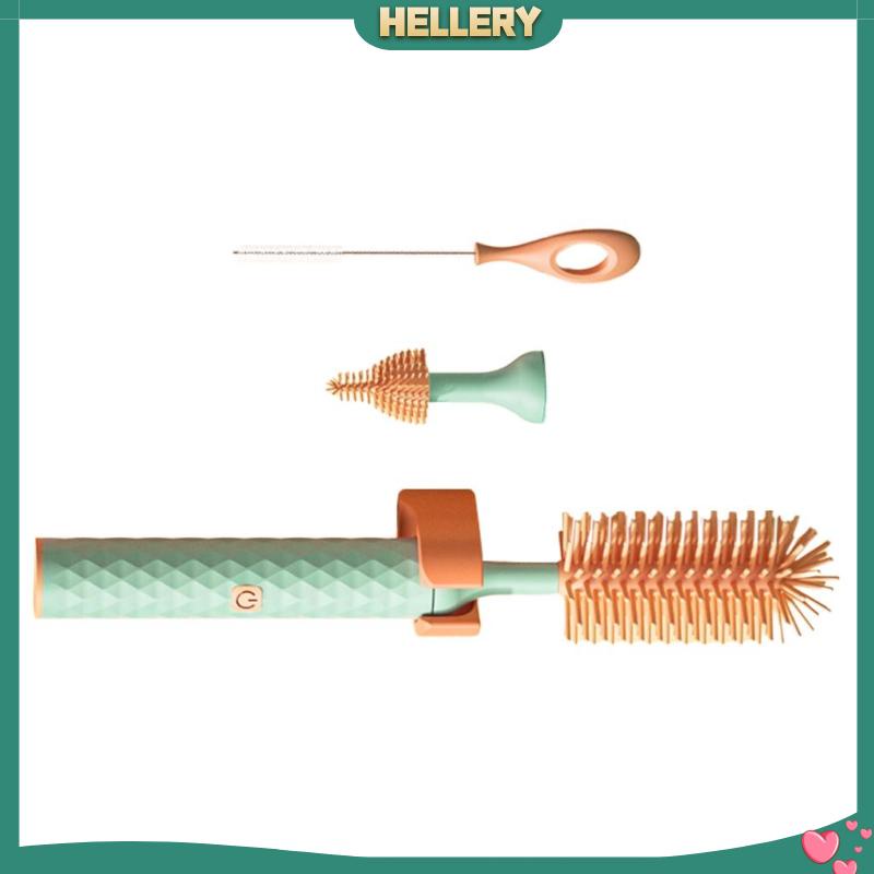 Bàn Chải Điện Vệ Sinh Bình Sữa Em Bé Bằng Silicone Có Thể Sạc Lại