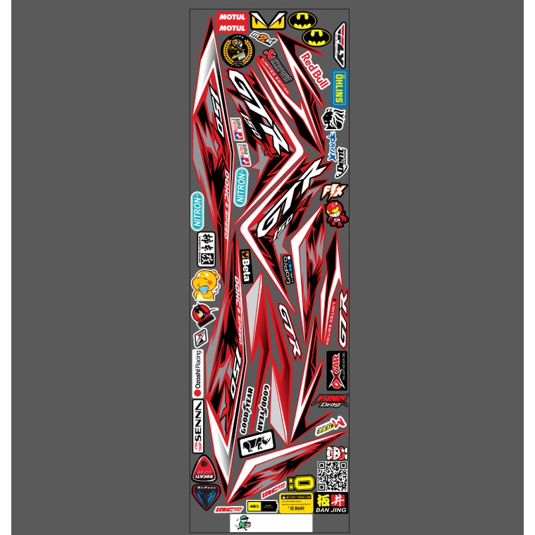 Tem gtr xe winner v3 màu đỏ  👉chế tem theo yêu cầu giá rẻ.