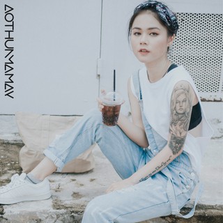 Áo TankTop Trắng Mạ May