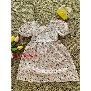 Váy hoa bé gái cotton A01