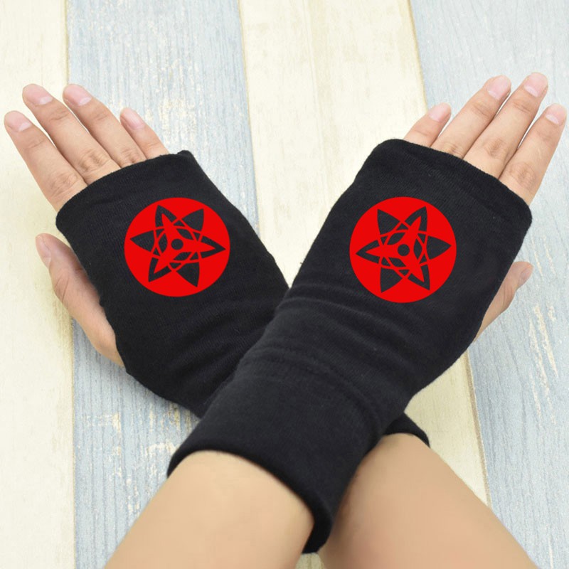 Găng tay Naruto Sharingan Xỏ Hở Ngón Nữ Và Nam chống nắng cho Mùa hè - Chống Lạnh Cho Mùa Đông Tuyệt Vời