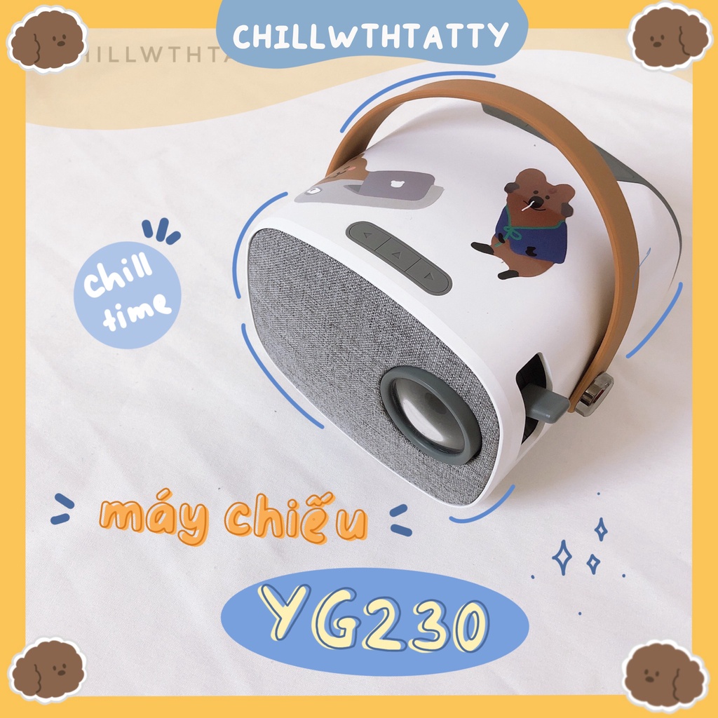 BẢO HÀNH 12 THÁNG - Máy chiếu mini YG230 LEJIADA chính hãng - hỗ trợ kết nối không dây điện thoại/ipad chất lượng HD