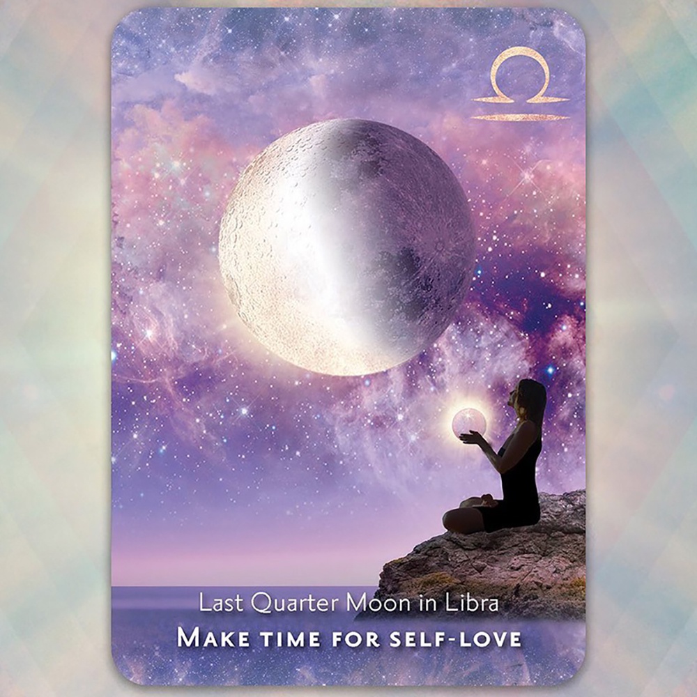 Bộ Bài Moonology Manifestation Oracle 48 Lá Tặng Đá Thanh Tẩy SB41