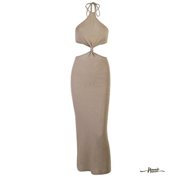 Hannie-Women’s Hollow Backless Sexy Lace-up Halter Dress