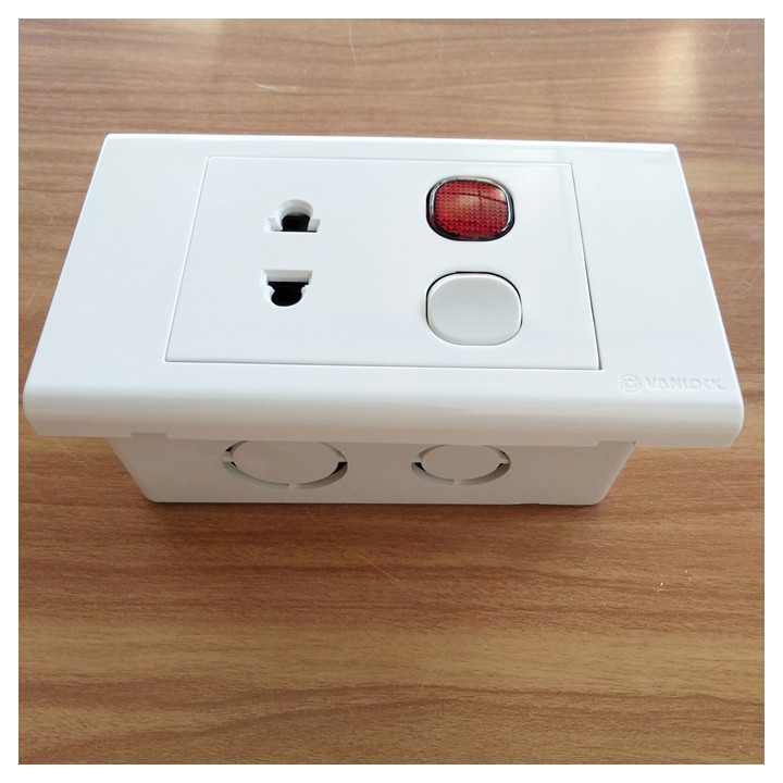 Ổ cắm - Công tắc - Đèn báo Vanlock SINO Dòng S18 - Chính hãng