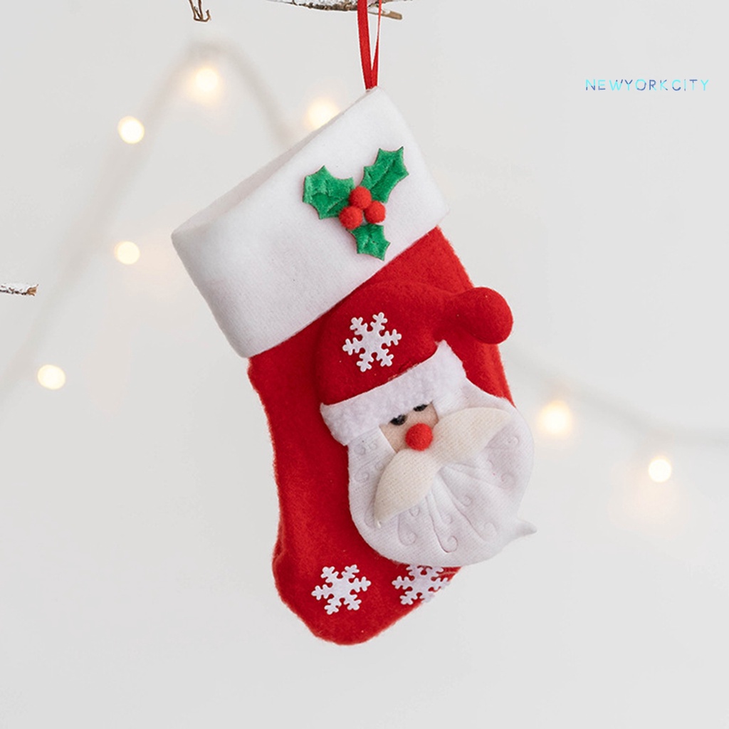 Túi Đựng Quà Giáng Sinh Mini Họa Tiết Hoạt Hình Dễ Thương Có Thể Tái Sử Dụng