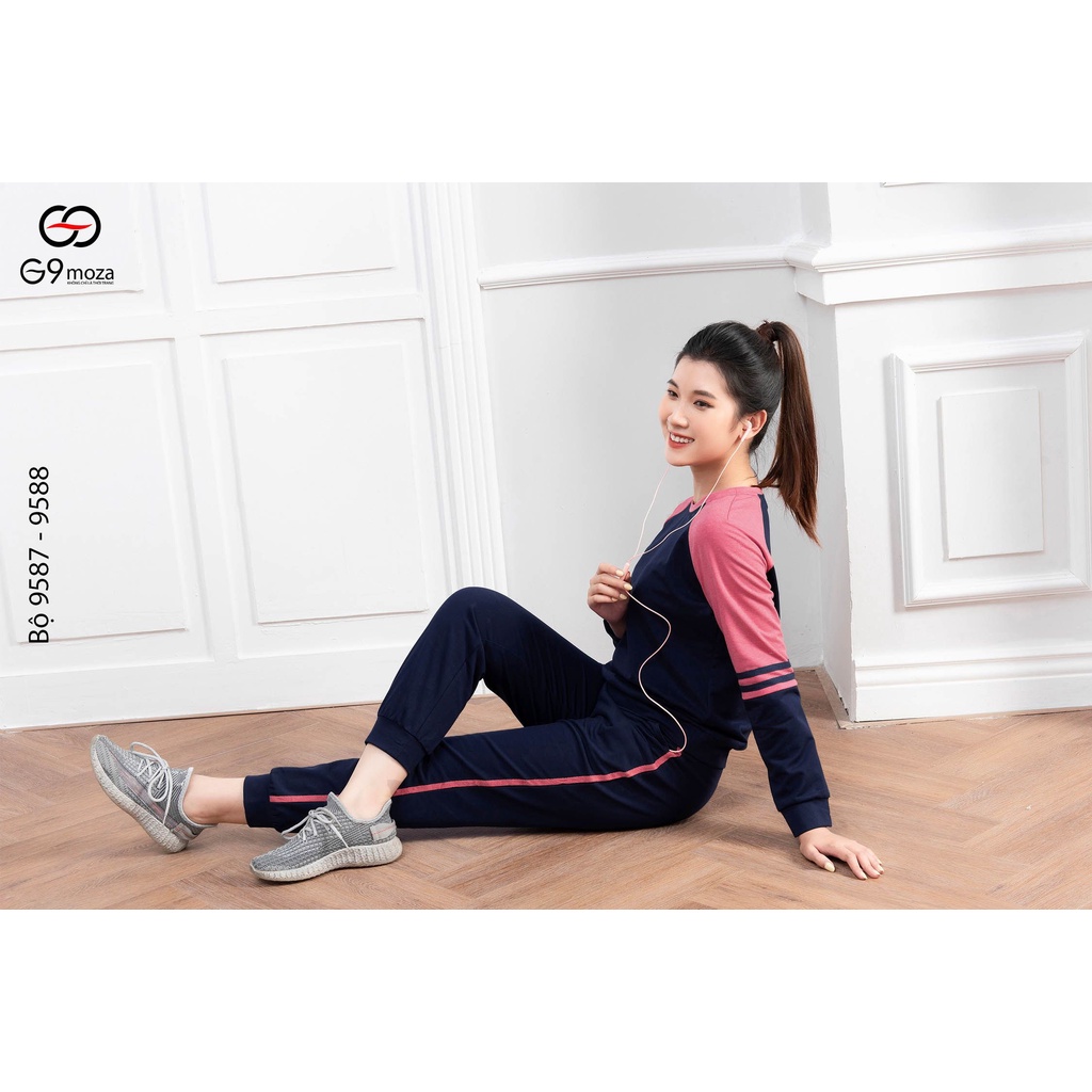 Bộ cotton G9moza dài tay 9587 - 9588
