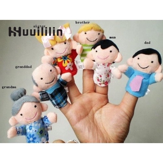 Bộ 6 con rối đeo ngón tay gia đình my family