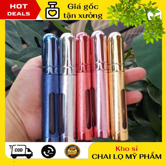 Lọ Chiết Nước Hoa ❤ GIÁ TẬN GỐC ❤ Lọ chiết nước hoa Tròn Nhôm 12ml đựng dầu thơm, phụ kiện du lịch