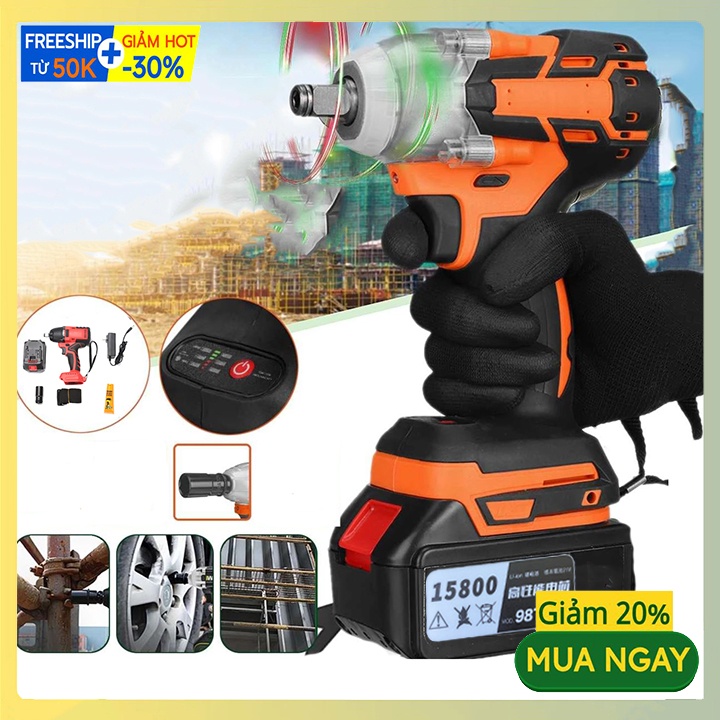Máy Mở Ốc Bulong KETEWE Cầm Tay Dùng Pin 10 Cell