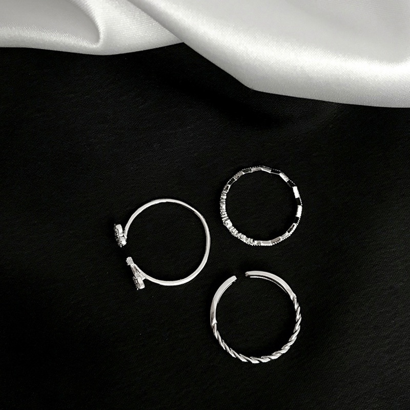 Nhẫn có thể điều chỉnh Nhẫn phụ nữ Nhẫn thời trang nhẫn nhẫn hình trái tim nhẫn nhẫn kim cương nhẫn ngón trỏ Hàn Quốc