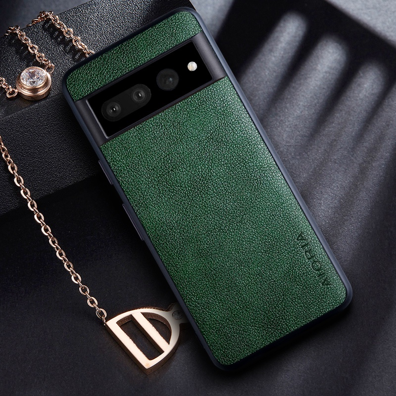 Aio Ốp Điện Thoại Da pu Màu Trơn Cho google pixel 7 pro