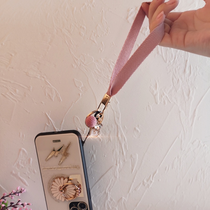 Dây Đeo Điện Thoại/Thẻ USB Gắn Quả Bông