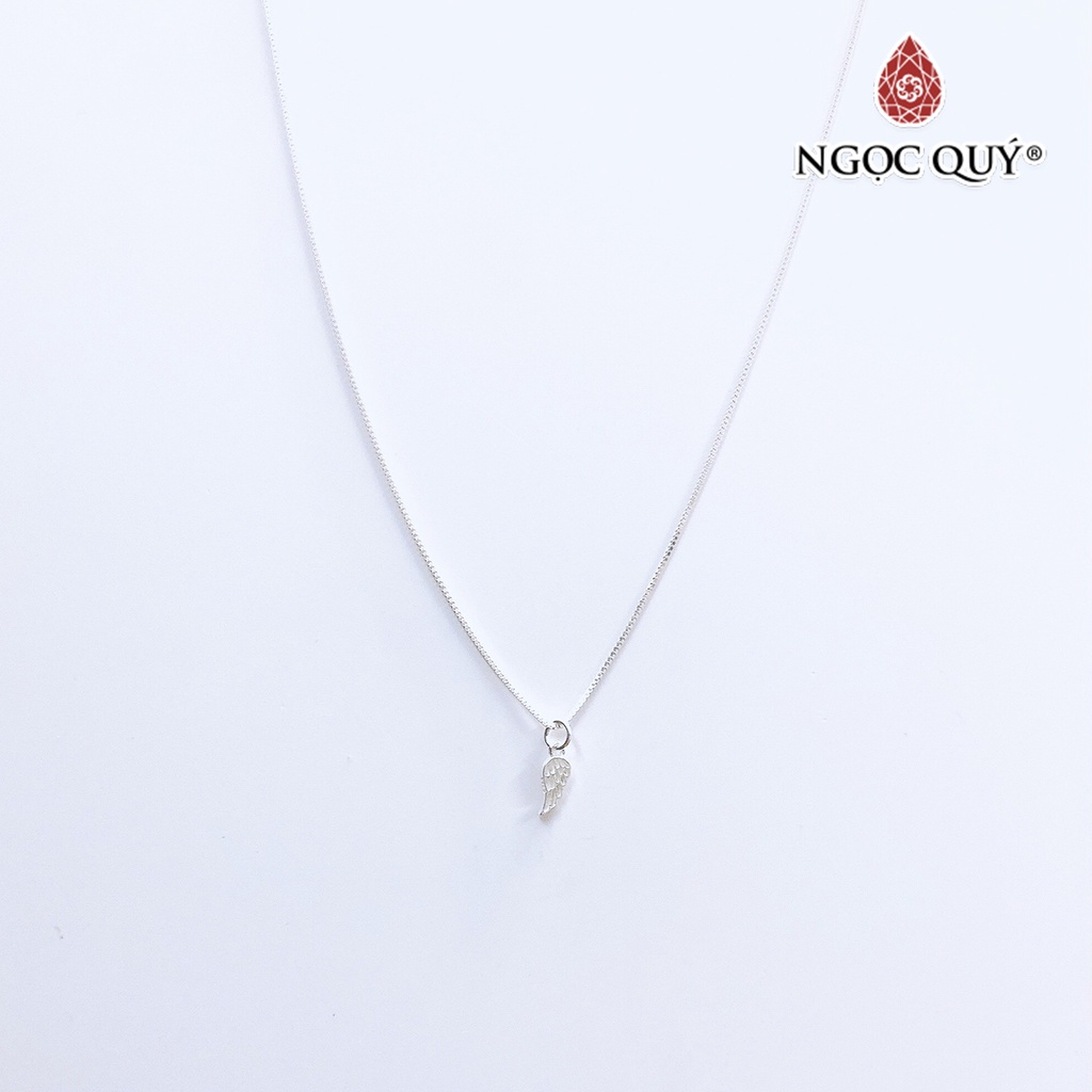 Dây chuyền bạc mặt cánh thiên thần - Ngọc Quý