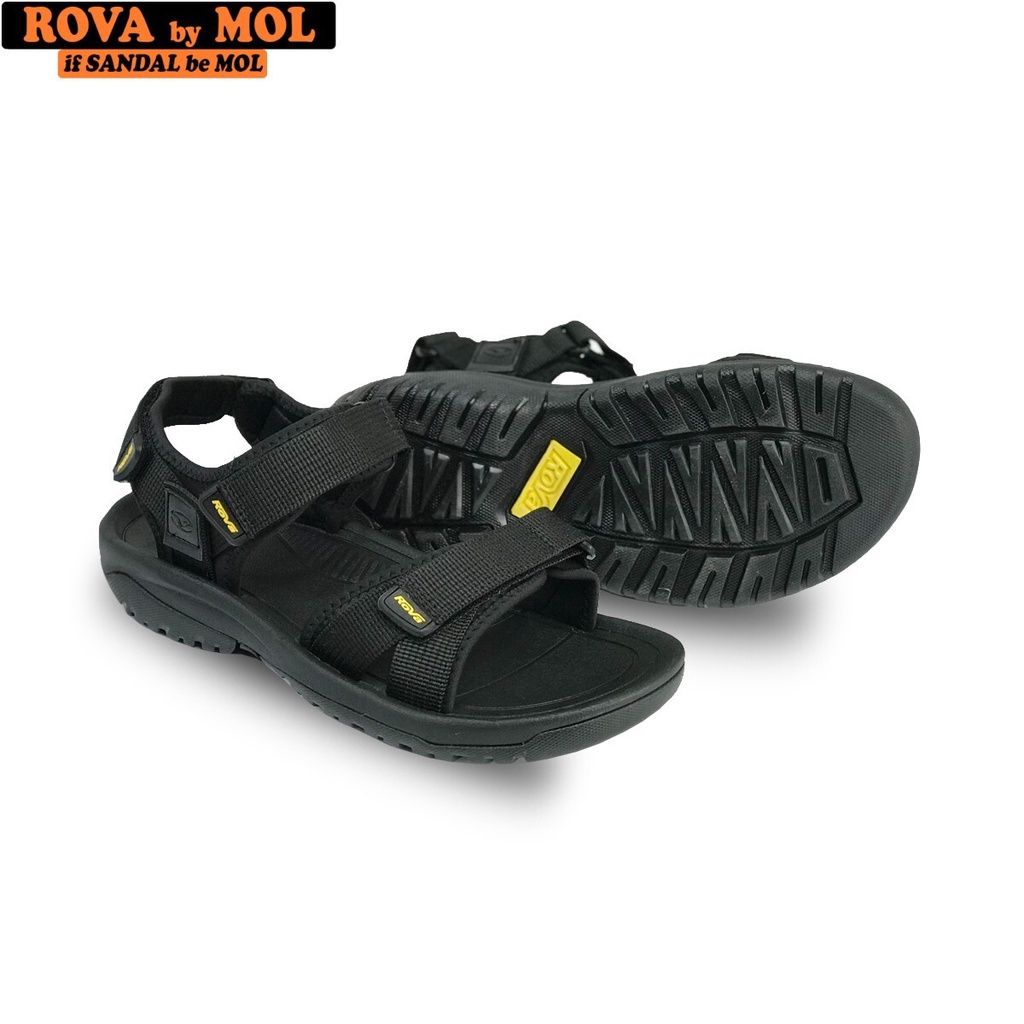 Giày sandal nam quai ngang có quai hậu cố định mang đi học đi biển du lịch hiệu Rova RV679G
