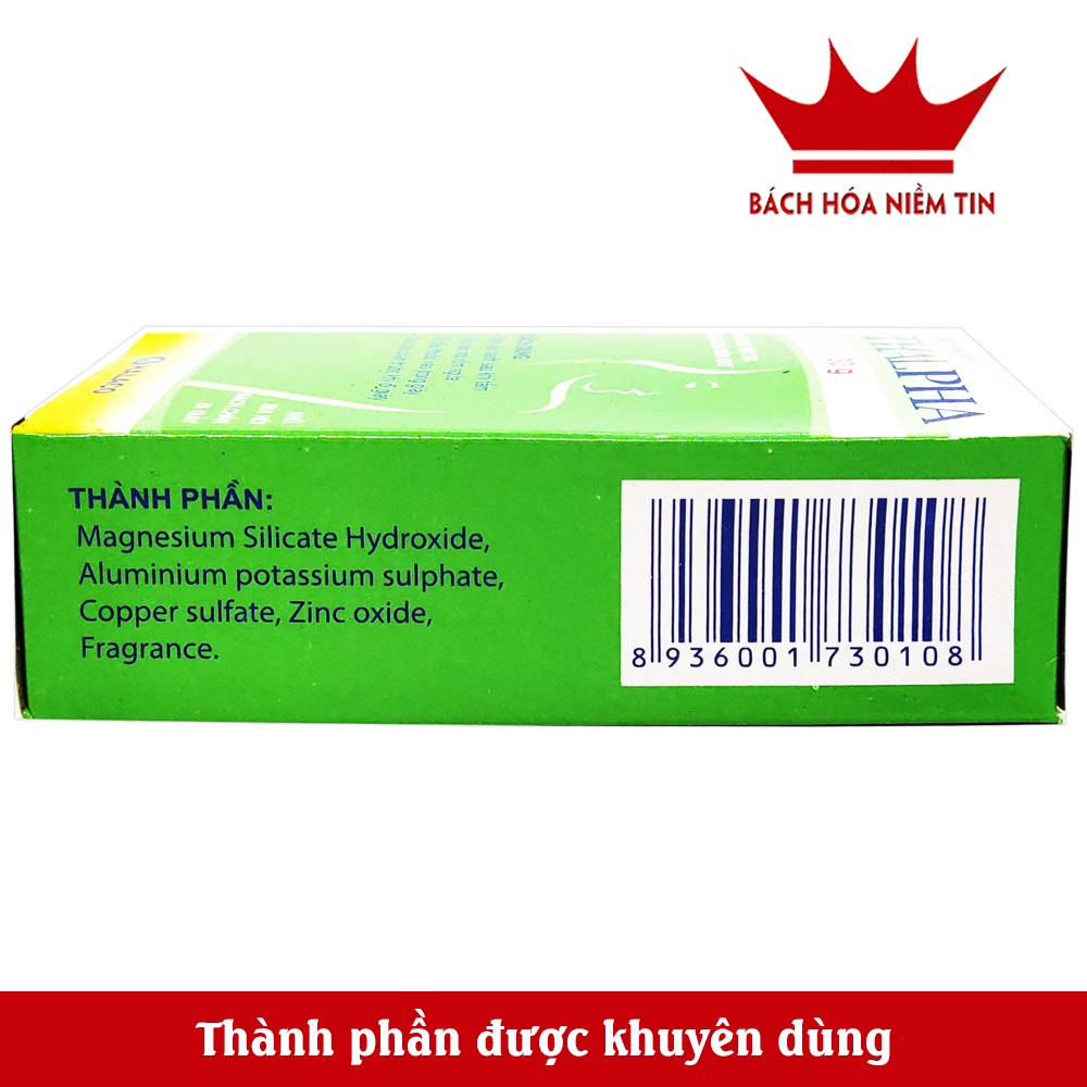 Bột khử mùi Thalpha khử mùi hôi nách hôi chân nam nữ hiệu quả giảm tiết mồ hôi - Hộp 30g